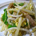 kamiokamm's cooksnap of when they made ダシダで！絹さやとモヤシの玉子とじ　.