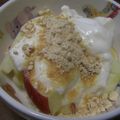 まあくんのおくさん's cooksnap of when they made ＊きなこりんごヨーグルト＊.