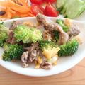 Nekozame's cooksnap of when they made 牛肉とブロッコリーのオイスターソース.