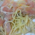 scanty's cooksnap of when they made 生ハムときのこのパスタ.