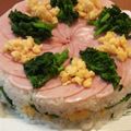 kimimaruo's cooksnap of when they made おもてなしにいかが？ハムの花寿司☆.