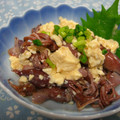 はわいあんトマト's cooksnap of when they made ｡oﾟ:.ほたるいかの白和え風.o｡:o.