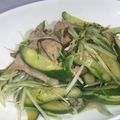 きらり流れ星's cooksnap of when they made 豚バラ肉とキュウリの炒めもの、黒酢風味.