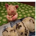 ピンクのこぶた's cooksnap of when they made 塩昆布＆大葉＆しらすのおにぎり.