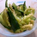 maruru-nn's cooksnap of when they made 簡単：きゅうりの醤油酢ごま油和え.