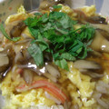 まあくんのおくさん's cooksnap of when they made きのこと玉子のしみじみ☆あんかけ丼.