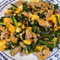 ふぅ＆かず's cooksnap of when they made 豚ニラ卵の甘辛.