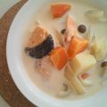 ぴょし's cooksnap of when they made 温かい☆鮭のミルクスープ！激うまっ.
