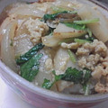 にゃん子っち's cooksnap of when they made おせちの残りの蒲鉾で卵丼～☆具を炒めて～.