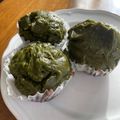 ＊みどり's cooksnap of when they made 抹茶と小豆の米粉蒸しパン♥️.