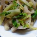 かぴーな's cooksnap of when they made セロリとレンコンのきんぴら.