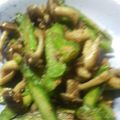 ちャコ's cooksnap of when they made アスパラとしめじの炒めもの.