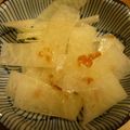 みかん主婦's cooksnap of when they made 薄桃色でさっぱり♡大根の甘梅肉和え.