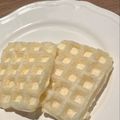 Yokchina's cooksnap of when they made ワッフルメーカーで餅を焼いてみた〜☆.