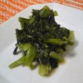 むすび☆'s cooksnap of when they made かぶの葉のごま味噌炒め.