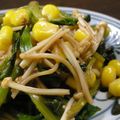 あや　ぱん's cooksnap of when they made ほうれん草＆しめじ✿ポン酢マスタード和え.