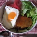 よーこ's cooksnap of when they made ★チーズハンバーグのロコモコ★.