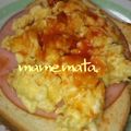 mamemata's cooksnap of when they made 朝食に♪簡単たまごトースト★.