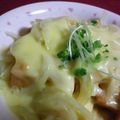 羽尼うに's cooksnap of when they made レンジで☆新玉ねぎと厚揚げの味噌チーズ.