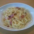 タックメイ's cooksnap of when they made ガーリックベーコンパスタ（*´▽`*).