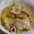 みぃとしょうママ's cooksnap of when they made 薄切り豚と薄切り大根のさっと煮.