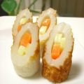 Fire-King's cooksnap of when they made お弁当に♪　チーズちくわ.