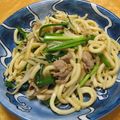 machi5111's cooksnap of when they made もやしシャキシャキ甘辛焼きうどん.