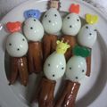 こたこたちん's cooksnap of when they made キャラ弁☆ウズラとウインナーで宇宙人.