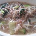 JUNSK's cooksnap of when they made 青梗菜ともやしのひき肉炒め.