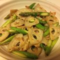 yuryoママ's cooksnap of when they made レンコンとアスパラの胡麻マヨ金平.
