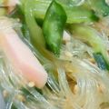 熊人すみこ's cooksnap of when they made 計量簡単☆春雨ハムきゅうり中華サラダ.