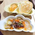ハチワレねこ's cooksnap of when they made 人参と金時豆のコンソメ煮　朝ごはん.