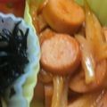 ♡Catherine's cooksnap of when they made たまねぎとウインナーのケチャップ炒め.