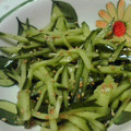 QPはにー's cooksnap of when they made きゅうりのごま油和え♪.
