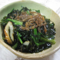 miyuki12's cooksnap of when they made 香りを味わう♪♪春菊とわかめの煮びたし.