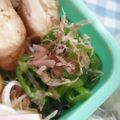あひるの娘's cooksnap of when they made ﾋﾟｰﾏﾝおひたし～お弁当にあと一品～.