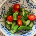 あるぺんちゃん's cooksnap of when they made レンジだけ！ミニトマトとオクラのサラダ.