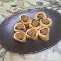 みかかめ's cooksnap of when they made 油揚げサクサク！ほうれん草の油揚げロール.