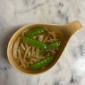 ナピト's cooksnap of when they made ☆スナップエンドウ☆＋で春のお味噌汁.