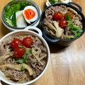 ルぴあ's cooksnap of when they made きのこトマト牛肉炒め煮丼 お弁当にも.