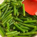 ame-ikuru's cooksnap of when they made 同時に作る二種ナムル モヤシとインゲン.