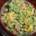 ハリハリ戦士's cooksnap of when they made 豚薄切り肉とシャッキリレタスの♡卵とじ♡.