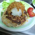 まゆりもん's cooksnap of when they made あれ??　なめたけハンバーグ(・・?.