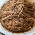 拓斗ここな's cooksnap of when they made レンジだけ!もやしだけ!コク旨チャプチェ.