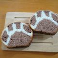 花水季's cooksnap of when they made メッシュ型で肉球パン.