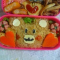 ゆこちゃあ's cooksnap of when they made キャラ弁☆簡単かわいいくまさん弁当.