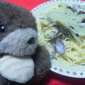 korakko's cooksnap of when they made シェフお薦め浅蜊のパスタ風☆.