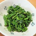 67ice's cooksnap of when they made スティックセニョールの辛子しょうゆ和え.