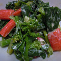 ちはもん's cooksnap of when they made 菜の花とかにかまのからしマヨネーズ和え.