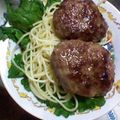 ゆめぽる's cooksnap of when they made 定番！　ハンバーグ.